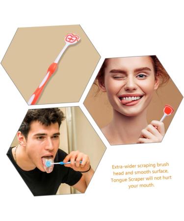 Iwowhero 2-St Tongue Cleaning Brush | Professional Multifunctional Tongue Scraper Tool for Optimal Oral Hygiene - Buy Online on GoSupps.com