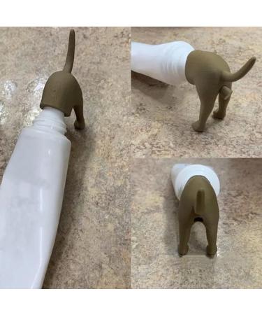 Funny Dog Poop Toothpaste Caps - 2 Pack | Cute Toothpaste Lid for Kids & Adults | Black & Brown - Buy Online on GoSupps.com