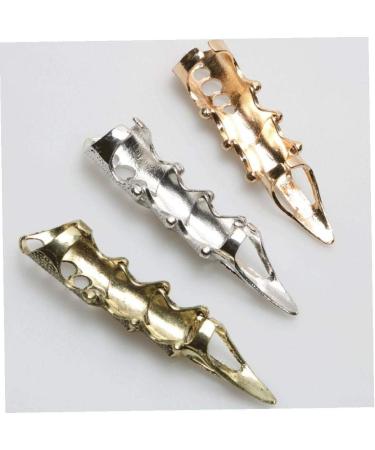 Bendable Joint Nail Ring - Gothic Punk Full Finger Armor Ring Jewelry | Silver Claw Design - Worldwide Shipping - Buy Online on GoSupps.com