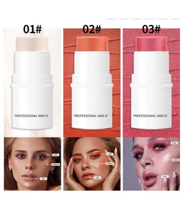 White Highlighter Makeup Stick - Long Lasting Waterproof Cream Highlighter for Face | 0.71 oz - Buy Online on GoSupps.com