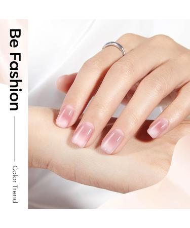 Modelones Jelly Gel Nail Polish 6 Colors Nude Gel Polish Milky White Neutral Nail Gel Polish Shimmery Glitter Translucent Nail Art Gel Kit Soak off Gel Manicure DIY Salon Nail Gift Milky White Nude - Buy Online on GoSupps.com