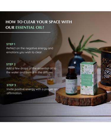 White Sage & Lavender Essential Oil Diffuser Blend | Aromafume | Smoke-Free Non-Toxic | 3 x 10ml - Buy Online on GoSupps.com