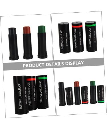  STOBOK STOBOK 9Pcs Camouflage Oil Face Paint Sticks 3 Colors Face Paint Camo Face Paint Washable Paint Sticks Supplies - Buy Online on GoSupps.com