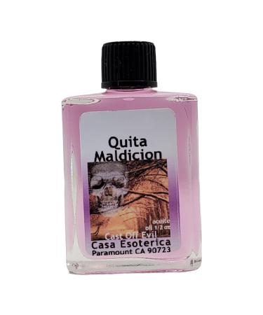 Cast Off Evil Oil (Quita Maldicion Aceite) Spiritual Anointing Oil by CASA ESOTERICA MAGICK SPACE -Remove All The Evil Harmful Forces-0.5 FL OZ (1 Pack)