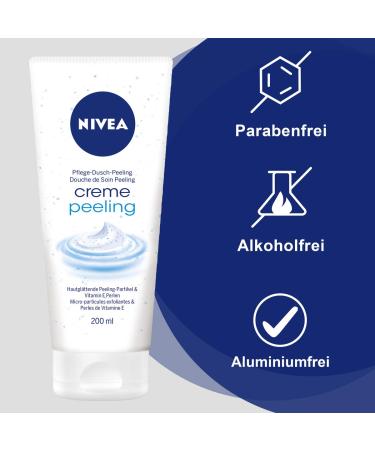 Nivea Cream Peeling 200ml - Nourishing Body Scrub with Vitamin E for Smooth Healthy Skin | International Shipping Available - Buy Online on GoSupps.com