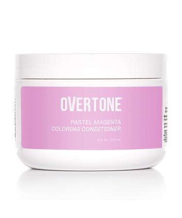 oVertone Haircare Color Depositing Conditioner - 8 oz Semi Permanent Hair Color Conditioner with Shea Butter & Coconut Oil - Pastel Magenta Temporary Cruelty-Free Hair Color (Pastel Magenta)