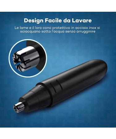 Nose Hair Trimmer for Men & Women - Waterproof Mute & Travel-Friendly Ear & Nose Hair Remover | Easy Cleansing for Hotel & Bathroom - Buy Online on GoSupps.com