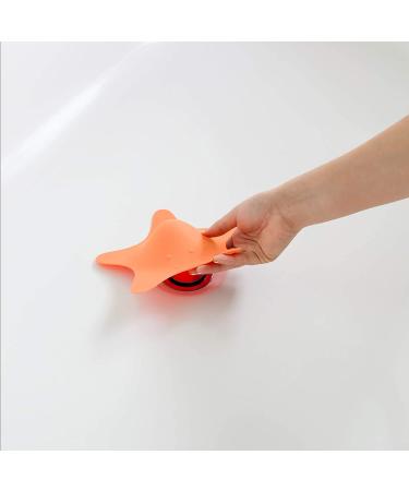 Boon STAR Starfish Toddler Bath Tub & Sink Drain Cover - Easy to Clean - Orange - Buy Online on GoSupps.com