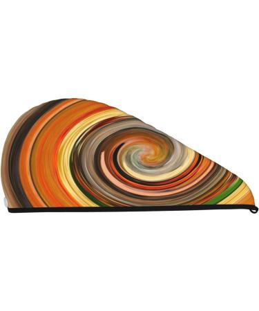 Colorful Swirl Microfiber Hair Towel - Soft Super Absorbent Wrap for Women | Quick Dry Coral Velvet Cap for Long Curly & Thick Hair - Buy Online on GoSupps.com
