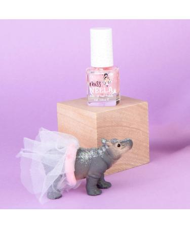 Miss Nella Glitzy Hippo Baby Pink Nail Polish for Kids | Non-Toxic & Odour-Free Formula | Water-Based & Easy Peel Off - Buy Online on GoSupps.com