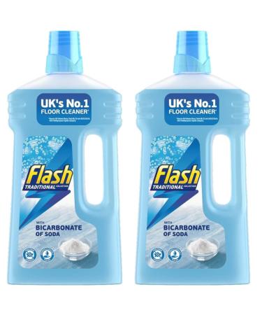 2PK - Bicarbonate of Soda Floor Liquid 1L - Antibacterial Surface Cleaner - All Purpose & Floor Cleaner - Kill 99.9% Bacteria - Clean Your Home And Leave A Long-Lasting Fragrance Freshness
