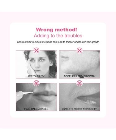 JIAOY Hairerase Facial Hair Removal Cream Hair Removal Cream for Women Upper Lip and Chin Gentle and NonIrritating Painless and Soothing Depilatory for Unwanted 1 Pack 1 Pack - Buy Online on GoSupps.com