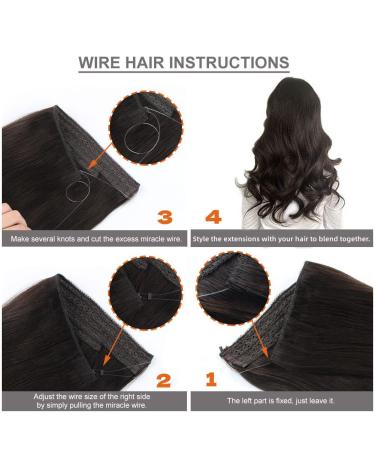 Sassina Miracle Wire Hair Extensions - Real Human Hair Full Head Hairpiece, Ash Blonde to Platinum Blonde P8/60, 20 120g - Buy Online on GoSupps.com