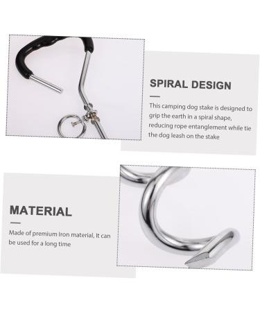 Milist Dogs Pile Floor Anchor: Durable Metal Spiral Dog Tie-Out Stake for Secure Outdoor Pet Leash - Buy Online on GoSupps.com