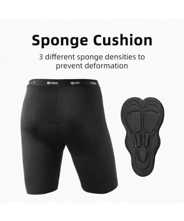 Rockbros Men's 4D Breathable Cycling Shorts with Seat Cushion - MTB Bike Pants in Black Light Brown & Gray (M-4XL) - Buy Online on GoSupps.com