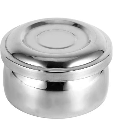 Zyyini Stainless Steel Shaving Bowl for Men - Silver Soap Cup with Lid | Wet Shaving Essentials & Facial Care - Buy Online on GoSupps.com