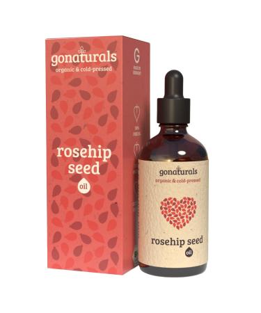 GoNaturals Rosehip Oil - 50ml - 100% Pure and Cold Pressed - Vegan and Cruelty Free - Unscented - Rosehip Oil: Anti Aging, Skin, Hair, Scars and Stretch Marks