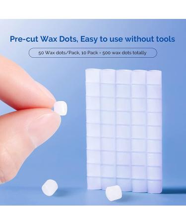 Braces Wax 10 Pack - JMU Orthodontic Wax for Braces & Aligners - 500 Precut Wax Dots - Unscented Dental Wax - Buy Online on GoSupps.com