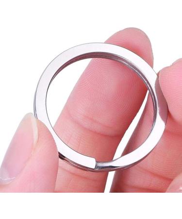 Cutefly Women's 5-Piece Titanium Split Key Ring & Carabiner Set - 32mm Silver - Ideal for Climbing & Outdoor Activities | International Shipping - Buy Online on GoSupps.com