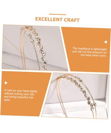 Beatifufu Diamond Headband Wedding Headband Crystal Headband Bridal Headband Bride Headband Rhinestone Headbands for Women Rhinestone Headdress Wedding Rhinestone Headband - Buy Online on GoSupps.com