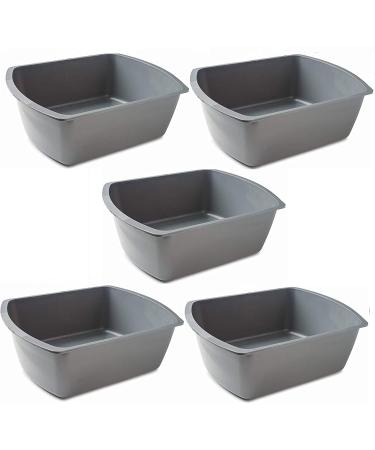 Wash Basins  Rectangular Plastic Hospital Bedside Soaking Tub 5 Pack Small 7 Quart Graduated Bucket - Portable Washbasin for Washing  Cleaning  Foot Bath  Washing Dishes  Face Cleansing Bowl - Buy Online on GoSupps.com