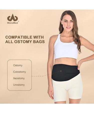 Ostomy Bag Covers for Men & Women - Stylish Black Ostomy Belt for Sports & Daily Use | Fits All Colostomy Bags (S) Small - Buy Online on GoSupps.com