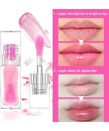 Horuili Color Changing Lip Oil Moisturizing and Plumping Lip Oil Shimmering and Nourishing Lip Gloss Liquid Lip Gloss - Buy Online on GoSupps.com