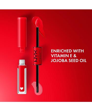 NYX Shine Loud Long-Lasting Liquid Lipstick & Lip Gloss - Rebel In Red (Warm Red) - Buy Online on GoSupps.com