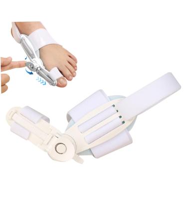 Bale toe corrector smooth iron for large toes for curved toes bale toe corrector for women and men Adjustable toe rails for bale toes rail correction with button correction and white