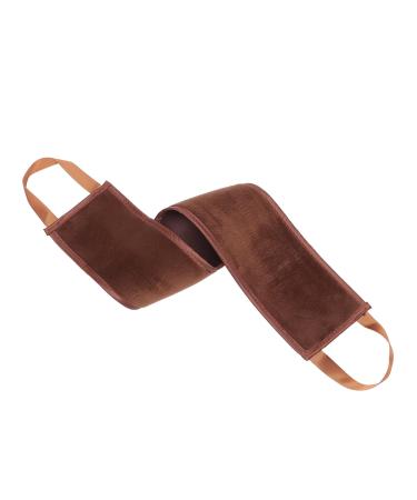 Outanaya 1pc Back Stretching Belt for Tanning Oil Application Self-applicator Tool for Body Lotion Easy to Clean Brown Back Wiping Strip for Smooth Even Finish