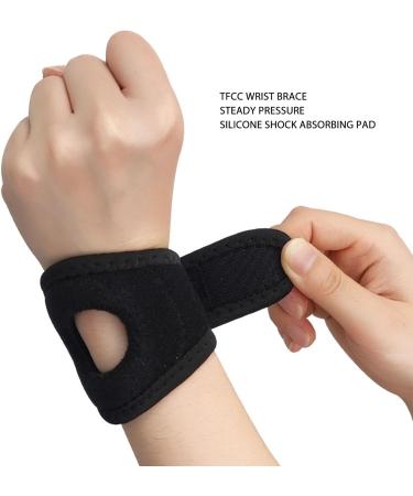 TFCC Wristwear - Adjustable Shock-Damping Compression Support Belt for Ulnar Wrist Pain | Silicone Breathable Design | Available in L XL - Buy Online on GoSupps.com