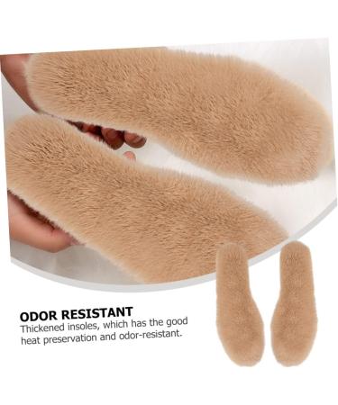 FRCOLOR 3 Pairs Faux Rabbit Fur Insoles - Warm Comfortable Winter Insoles for Adults - Cold-Proof Shoe Accessories - Buy Online on GoSupps.com