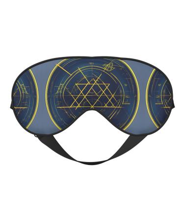 Math Geometry Calculus Print Unisex Sleep Mask Double-Sided Eye Mask Ideal for Sound Sleep and Skin Care