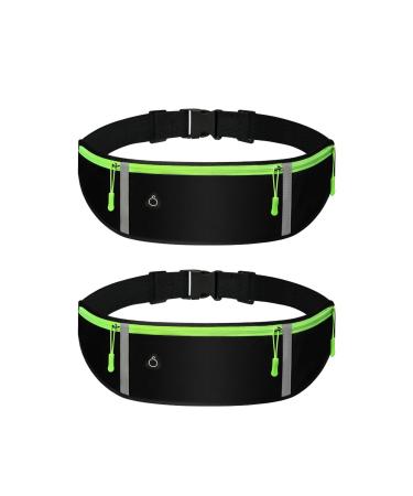 YANINEE 2 PCS Water-repellent running bag jogging cell phone running belt jogging running belt with adjustable elastic band
