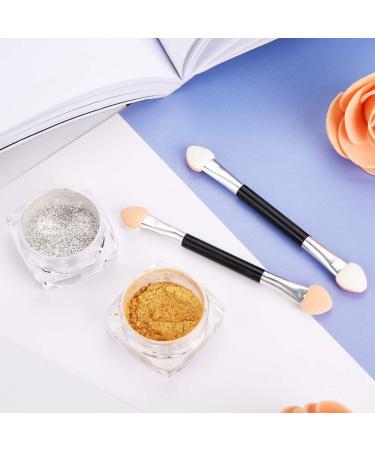 Buy Glitter Pigment Powder for Nails - Chrome Effect Nail Art | Gold & Silver DIY Manicure Decoration - Buy Online on GoSupps.com