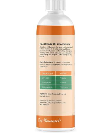 Orange Oil Concentrate - All-Natural D-Limonene Cleaning Solution | Eco-Friendly 32 OZ | Cold-Pressed Orange Peels for Whole Home Use - Buy Online on GoSupps.com