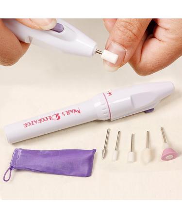 Ligege 5-in-1 Electric Manicure Set Manicure Nail Drill File Grinder Grooming Kit Callus Remover Set Nail Buffer & Polisher Personal Manicure and Pedicure Kit - Buy Online on GoSupps.com