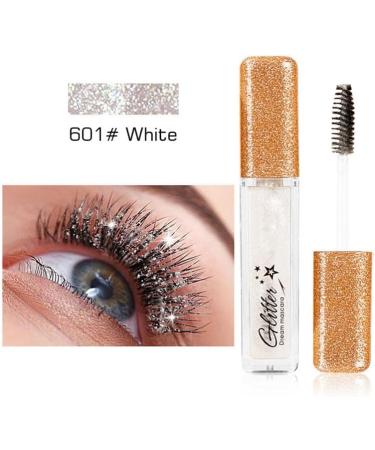 Glitter Mascara Diamond Sparkling Colorful Mascara anti-smudge sparkling colorful eye makeup tool suitable for wedding stage music festival (silvery) - Buy Online on GoSupps.com