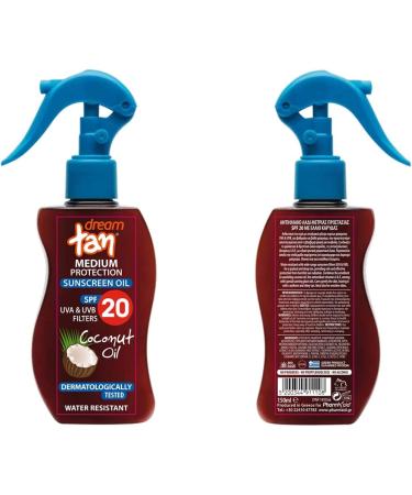 Pharmaid Dream Tan Sunscreen Coconut Oil Medium Protection SPF 20 150 ml - Buy Online on GoSupps.com
