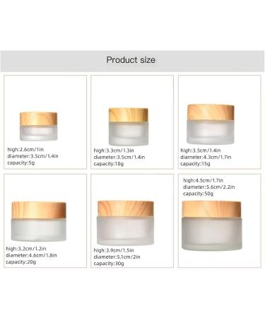 Travel Containers Round Clear Glass Jar With Wooden Lid and Inner Liners Empty Cosmetic Lotion Containers Small Glass Jars for Lotions and Creams (Color : A Taille unique : 50g) 50g A - Buy Online on GoSupps.com