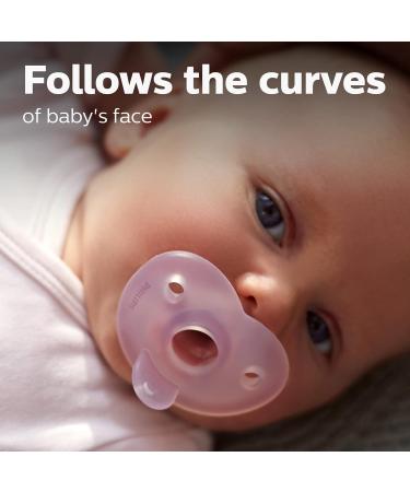 Philips AVENT Soothie Heart Pacifier 0-3 Months Pink/Light Pink 4 Pack SCF099/42 4 Pack 0-3m Pink/Light Pink - Buy Online on GoSupps.com