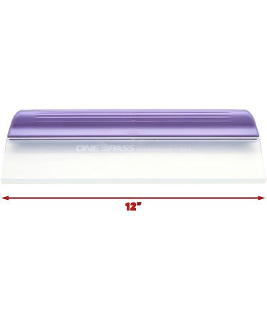 One Pass 12 Classic Waterblade Silicone T-Bar Squeegee - Purple - Buy Online on GoSupps.com