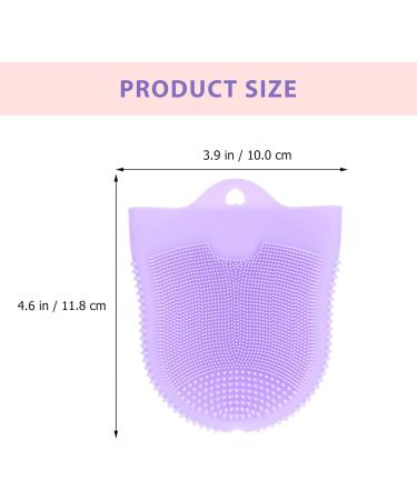Cleaning Brush 3pcs Brush Blackhead Exfoliating Scrubber Massager Silicone Care Skin Dry Tool Pad Cleaning Purple Scrubber Facial Cradle Delicate Violet Cleanser Handheld Sensitive (Size : 11.8X10 11.8X10CMx4pcs - Buy Online on GoSupps.com