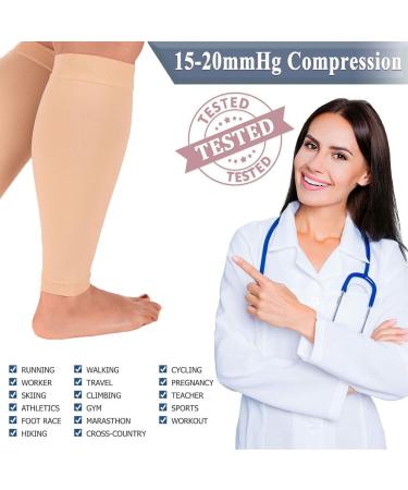 PSOWQ Compression Stockings for Men & Women - 20-30 mmHg Varicose Veins Relief Edema Support Open Toe Design Ideal for Pregnancy & Improved Blood Circulation - Buy Online on GoSupps.com