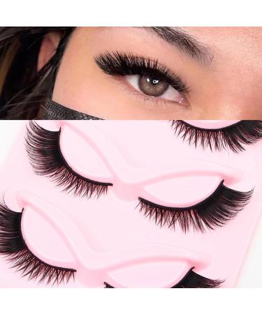 Modonghua False Eyelashes 10pair Cat Eye Lashes Natural Look Fluffy Eye Lashes Eyelashes for Makeup Strip False Lashes Fox Eye Lashes(size:1.4cm) - Buy Online on GoSupps.com