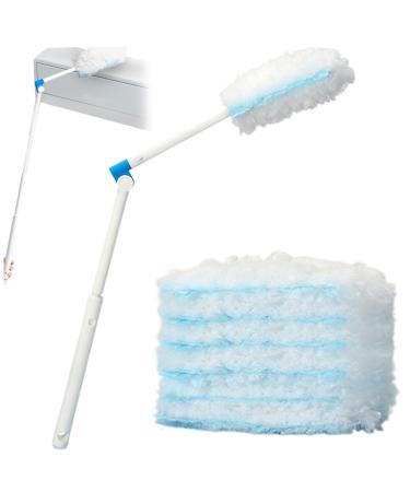Electrostatic Duster Handheld Extendable Duster Detachable Disposable Duster with 6 Duster Refills 41.34in Multipurpose Duster Cleaning Supplies