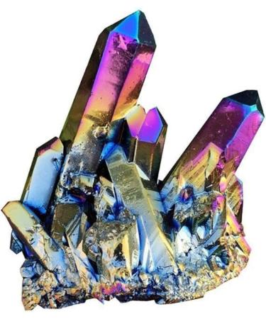 Natural Crystal Rough 1PC Natural Quartz Rainbow Titanium Cluster Rare Decoration Craft Home Decor 15 g As Shown - Buy Online on GoSupps.com