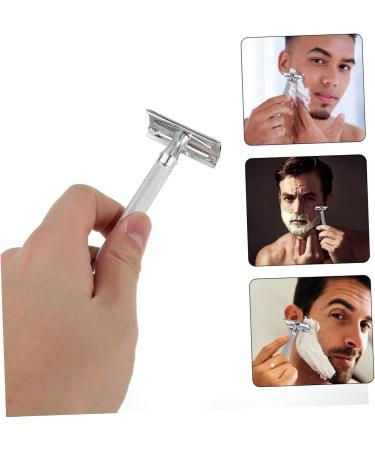 Angoily Manual Safety Razor for Men - Rustproof Double-Edged Single Blade Shaving Razor - Zinc Alloy 10.3x4cm - Eco-Friendly & Durable - Buy Online on GoSupps.com