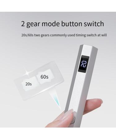 AOOKAA The Third-Generation Light Therapy lamp for Nail Art is Switched Between Two Gears with a Magnetic Bracket (Metallic lamp) Milky Way Gray - Buy Online on GoSupps.com
