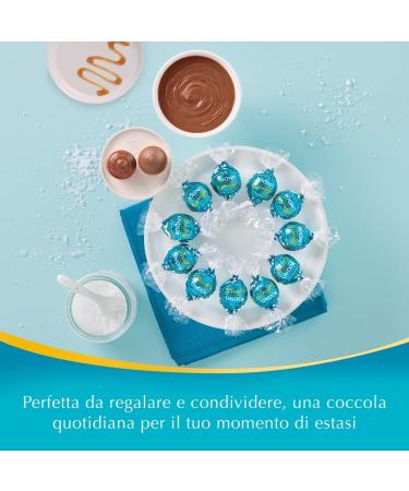Lindt Lindor Caramello Salato Pralines au chocolat au lait et cristaux de sel avec caramel doux sal 200 g - Buy Online on GoSupps.com
